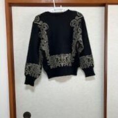 USED/古着　レディース　婦人　PALIS PYRA　セーター　黒系の画像