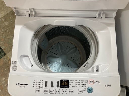 ハイセンス　4.5kg洗濯機　HW-E4503 中古　リサイクルショップ宮崎屋　住吉店26.3.23
