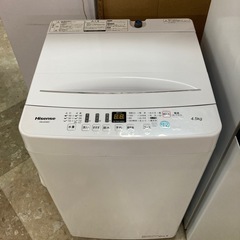 ハイセンス　4.5kg洗濯機　HW-E4503 中古　リサイクルショップ宮崎屋　住吉店26.3.23の画像