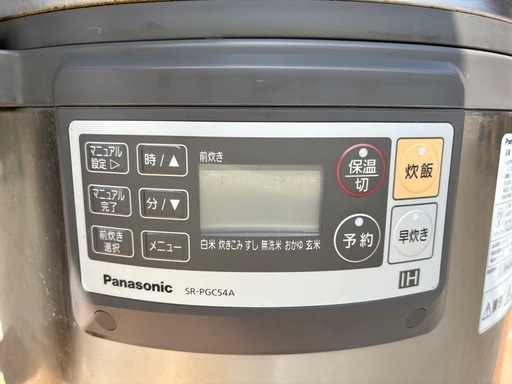 ☆②中古品 パナソニック IHジャー炊飯器 SR-PGC54A 2023年 3相200V 3升 ダイヤモンド釜 動作問題なし 厨房☆