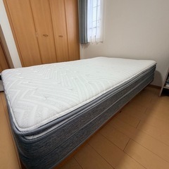 ニトリニトリ  セミダブルマットレス(NスリープハードH3-CC) 　　　　　スノコフレームつきの画像