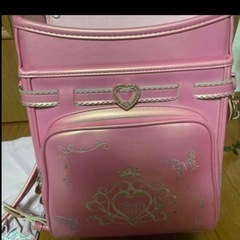 美品！かるすぽ ピンク ランドセル ハートモチーフ セットの画像