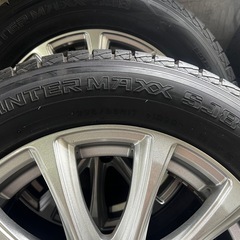 【バリ山！】DUNLOP WINTER MAXX SJ8 225/65R17 ＆ 社外17インチアルミ 4本セットの画像