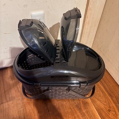 ペットキャリーケース　猫　犬　黒　収納付き　カゴ　病院お出かけ通院の画像