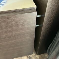 女性オーナー　ベッドフレーム シングル 収納付きの画像