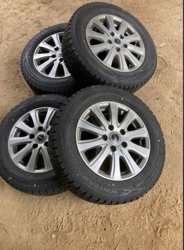 お渡し者決定　スタッドレスタイヤ　ホイール付き　4本セット　195/65R15