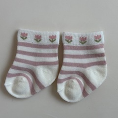 新品未使用 ベビー靴下 7-9cm 3足セット 西松屋の画像