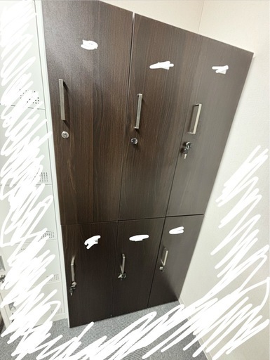 6人用スチールロッカー