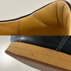 BURBERRYバーバリーBU-1340高級ブランドレザースニーカー 日本製26.5センチカジュアルシューズ ウォーキングシューズ ジョギングシューズ くつ クツ 紐靴 高級ブランドスニーカー 紳士靴blackブラック黒色メンズ（men’s）男性用、紳士の画像