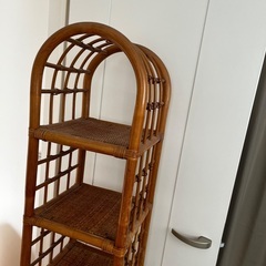 ラタン　収納　収納棚　棚　ブラウン　茶色　おしゃれの画像