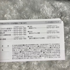 伊藤園ホテル優待券の画像