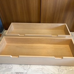 キャスター付き收纳ケース２つの画像