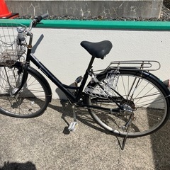 自転車　鍵付き　ライト付き　6速の画像