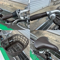 美品 ママチャリ 26インチ アルミフレーム BRIDGESTONE LED 内装3段変速の画像