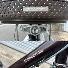 美品 ママチャリ 26インチ アルミフレーム BRIDGESTONE LED 内装3段変速の画像