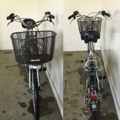 A-194△ v 岐阜発/ヤマハPAS Natura/電動アシスト自転車/24インチ/3段変速/バッテリー8.7Ah/充電器なし/走行確認/現状品/管18s/ R8.3/7 △の画像