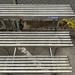 アルミ製3段ひな壇 園芸棚　フラワースタンド
の画像