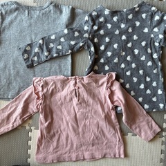 70㎝　長袖カットソー　3枚セットの画像