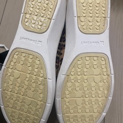 《未使用》レオパード柄厚底スニーカー24.0cmの画像
