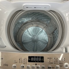 ハイセンス　7.5kg洗濯機　HW-DG75C 中古　リサイクルショップ宮崎屋　住吉店26.3.23の画像