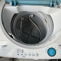 無料！SHARP シャープ 洗濯機 動作確認済みの画像