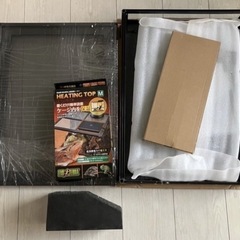 爬虫類  小動物　飼育セット 【ゲージ/ヒーター/シェルター】の画像