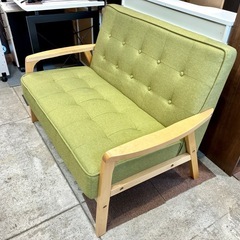 ニトリ 2人掛け 幅116 コンパクト 天然木フレーム 中古 買取 引取 不要 ソファ の画像