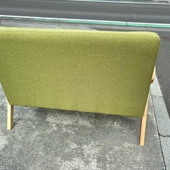 ニトリ 2人掛け 幅116 コンパクト 天然木フレーム 中古 買取 引取 不要 ソファ の画像