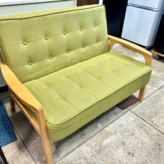 ニトリ 2人掛け 幅116 コンパクト 天然木フレーム 中古 買取 引取 不要 ソファ の画像