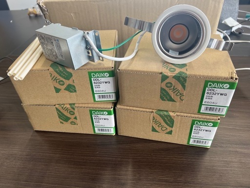 新品未使用】定価15,800円 DAIKO ダウンライト DDL-6232YWG 5個セット（1個開封のみ）