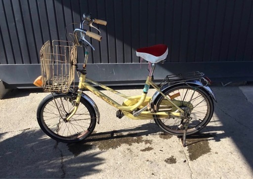 A-501△ v 岐阜発/ 昭和レトロ/ ツノダ/ 20インチ/ 自転車/ 変速なし/ ママチャリ/タイヤひび割れあり/走行確認/ 現状品/ R7.11/14 △