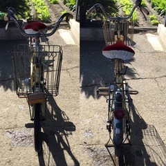 A-501△ v 岐阜発/ 昭和レトロ/ ツノダ/ 20インチ/ 自転車/ 変速なし/ ママチャリ/タイヤひび割れあり/走行確認/ 現状品/ R7.11/14 △の画像