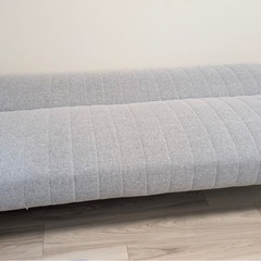 ニトリ ソファベッド グレーの画像