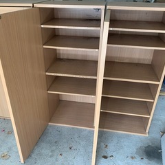 鏡付き　靴箱の画像