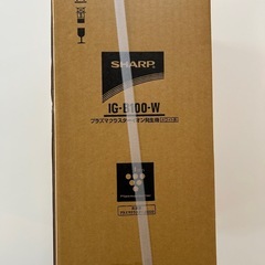 SHARP プラズマクラスターイオン発生機 IG-B100-W　シャープ　高濃度プラズマクラスター25000　約6畳用　ホワイト系の画像