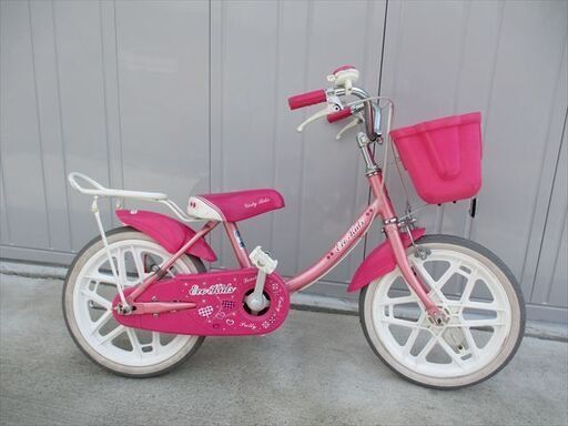 E949★8000円★整備済み 中古子供自転車 【16インチ　エコキッズ　ピンク 】