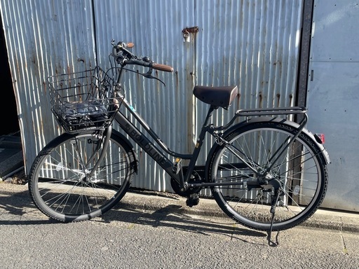 中古自転車（自転車用レインカバー付き）