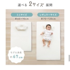 新品未使用  アイリス 新生児 乳児 布団 マットレスの画像