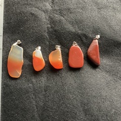 メノウ　ペンダント　トップス　5ヶの画像
