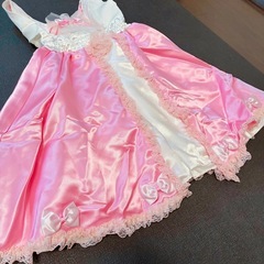 [ハンドメイド] キッズドレスＢ 100〜120サイズ ベビー服 子供服 女の子向け 1の画像
