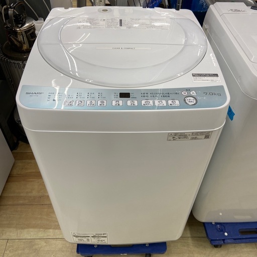 SHARP 7.0kg全自動洗濯機【リサイクルフカツ岡崎倉庫店】260323SM-1