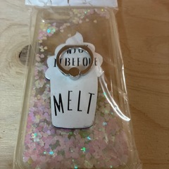 iPhoneケース　ラメ入り　リング付き　(iPhone7/8/SE第2世代・第3世代)の画像