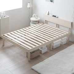 【タンスのゲン】コンセント付きベッドフレーム LN-1991Sの画像