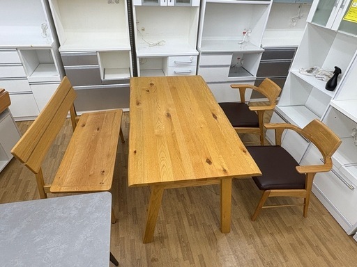 【ドリーム川西店限定】☆ジモティー見たよ割引☆  ダイニング4人用 クリーニング済み 【2125560000060524 】