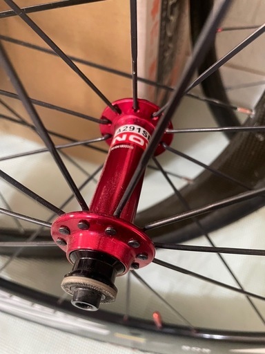 ロードバイク用前後ディープホイール　カーボン