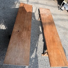 昭和レトロ　長机の画像