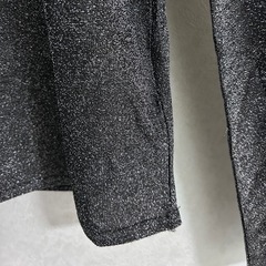 GRL ラメカットトップス　ブラックの画像