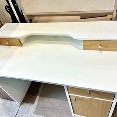 ニトリ デスク 収納 引出し付 中古 家具 買取 引取 机 リエリサ100 の画像