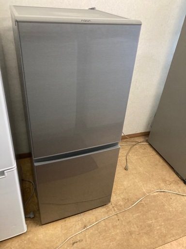アクア  2ドア冷蔵庫 ブラッシュシルバー AQR-13M  リサイクルショップ宮崎屋　佐土原店　26.3.23