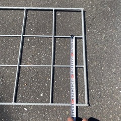 メッキ金網　鉄筋金網　柵　害獣柵　新品　どぶ漬けメッキ　ドッグラン　エクステリア　DIYの画像